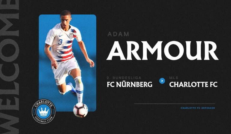 Charlotte FC sign US youth international Adam Armour from Nurnberg