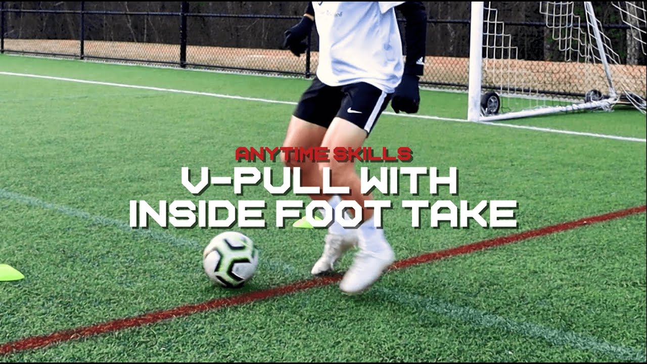 Anytime Soccer Training Skills: V Pull Back with Inside Foot Take